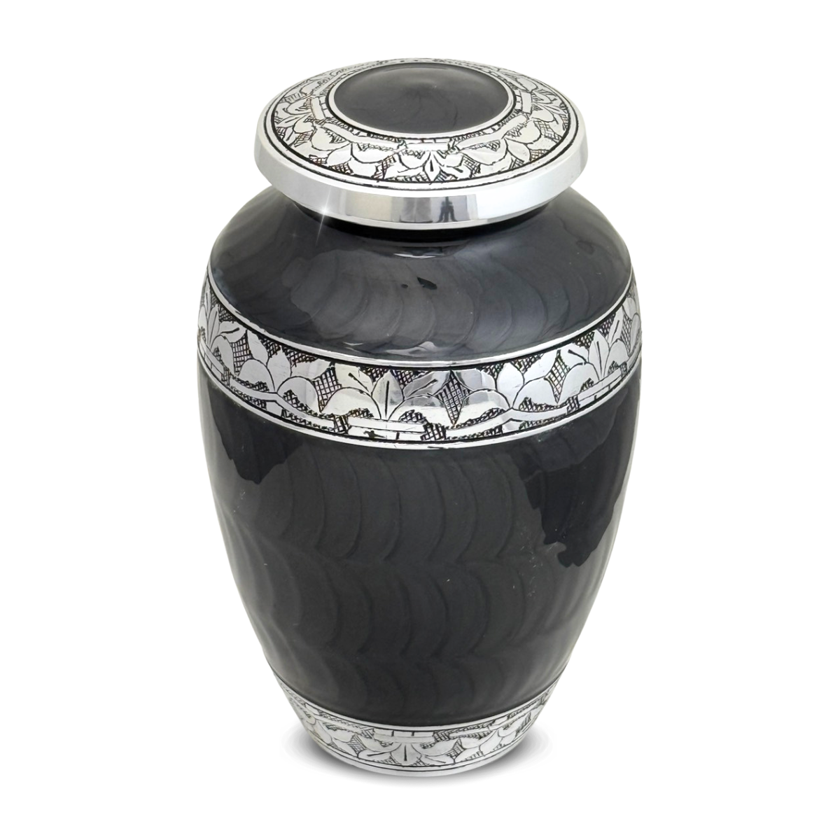 Shimmering Charcoal Aluminum Urn