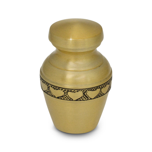 Hearts Ring Brass Keepsake